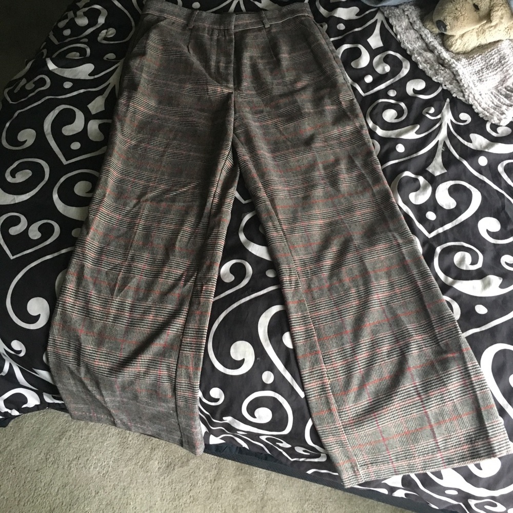 Forever 21 straight cut plaid pants